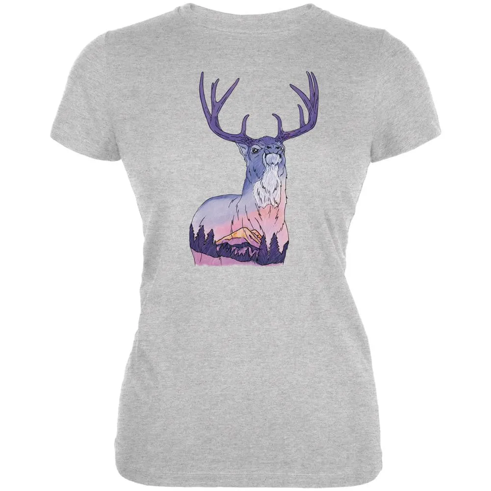 Sunset Buck Juniors Soft T-Shirt