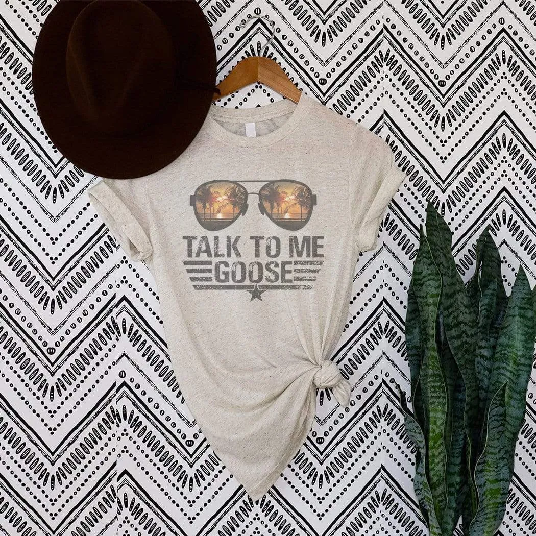 Talk To Me Goose Sunset Graphic T-Shirt