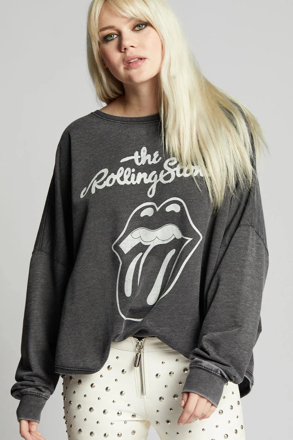 The Rolling Stones Classic Logo One Size Sweatshirt