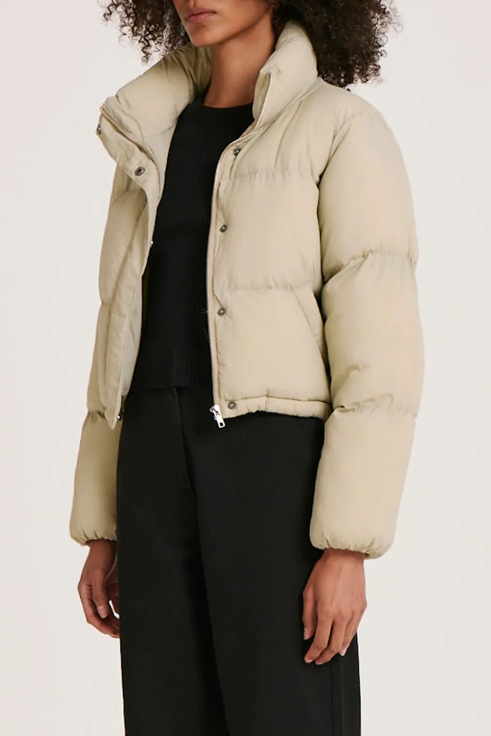 TOPHER PUFFER JACKET- CUCUMBER