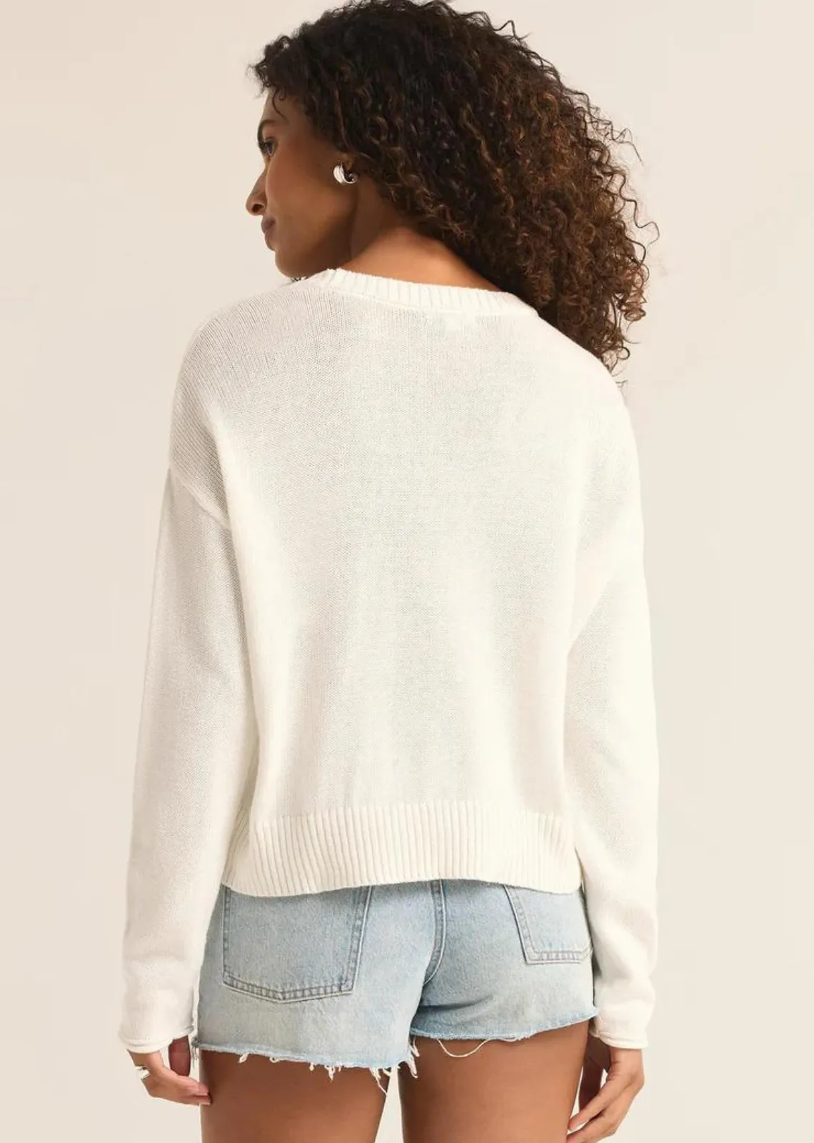 Z Supply Sienna Local Sweater- White